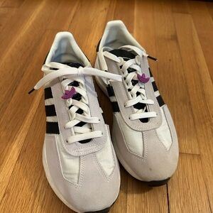 Adidas White and Black Sneakers with Classic Design